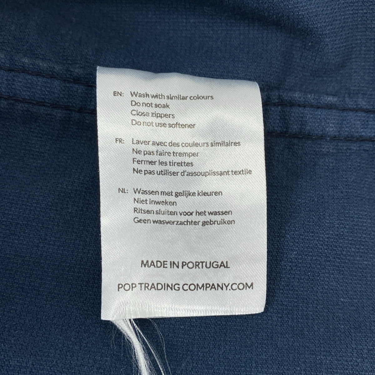 POP TRADING COMPANY / ポップトレーディングカンパニー | WIZARD VEST ロゴ 刺しゅう ジップベスト | M | ネイビー | メンズ