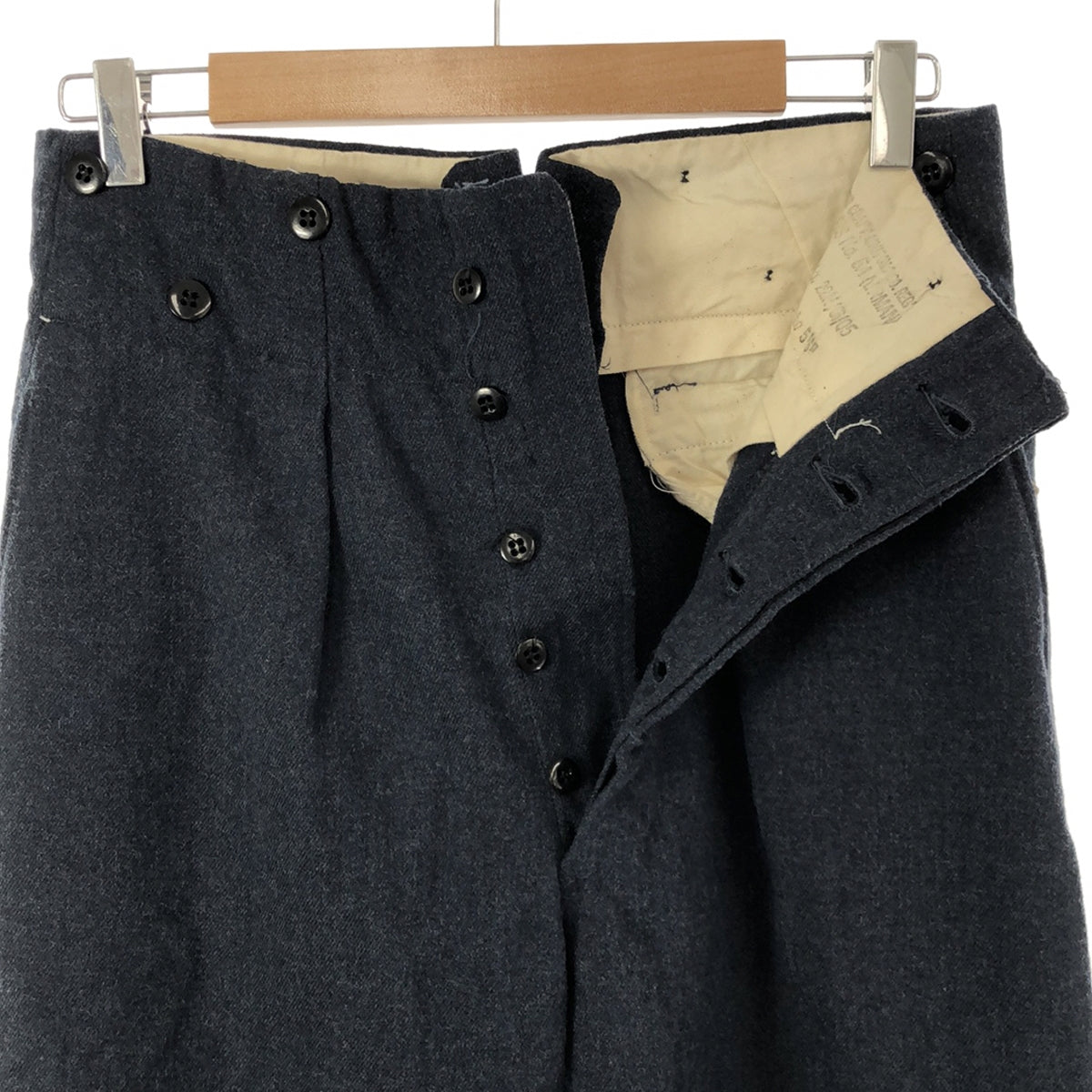 【美品】  VINTAGE / ヴィンテージ古着 | 50s ROYAL CANADIAN WOOL TROUSERS DEAD STOCK ウールパンツ | 5 | ネイビー | メンズ