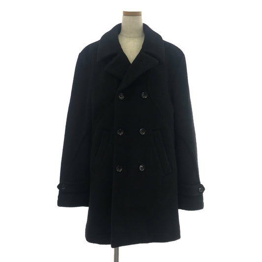 COMME des GARCONS HOMME PLUS | 2003AW | Curve wool inside-out double overcoat | M | Black | Men's