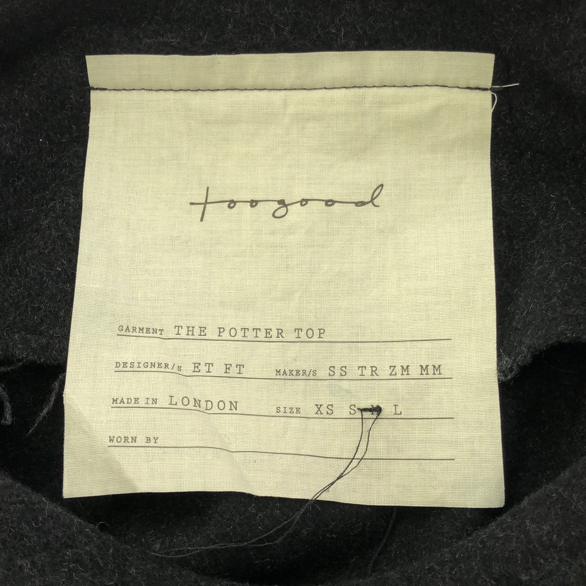 トップス toogood the potter top Navy 'The Poet' Top by Toogood on Sale