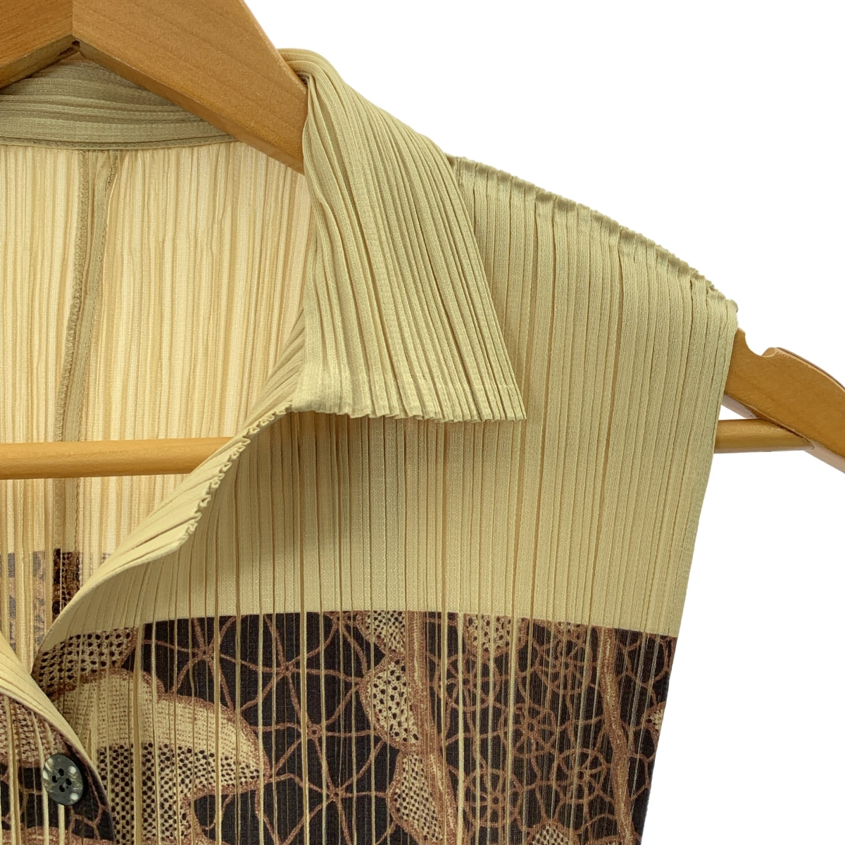 PLEATS PLEASE ISSEY MIYAKE / 플리츠 플리즈 이세이 미야케 | 총무늬 플리츠 민소매 셔츠 | 3 |