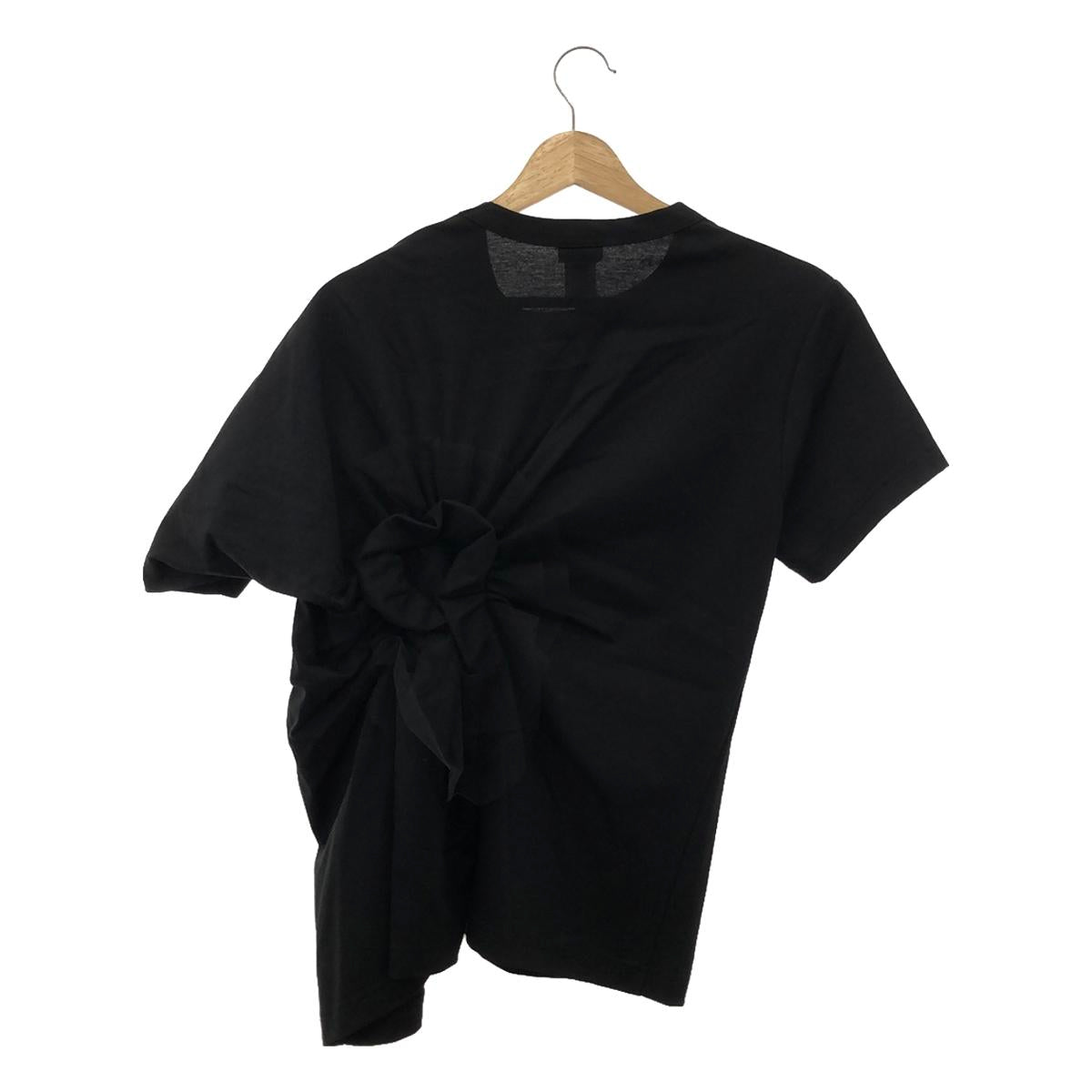 【美品】  noir kei ninomiya / ノワールケイニノミヤ | 2023SS | アシンメトリー チュール Tシャツ | M | ブラック | レディース