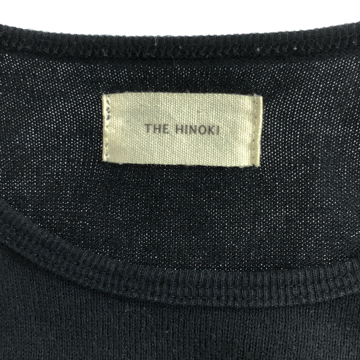 THE HINOKI / ザヒノキ | コットン レイヤード カットソーワンピース | 1 | ブラック | レディース