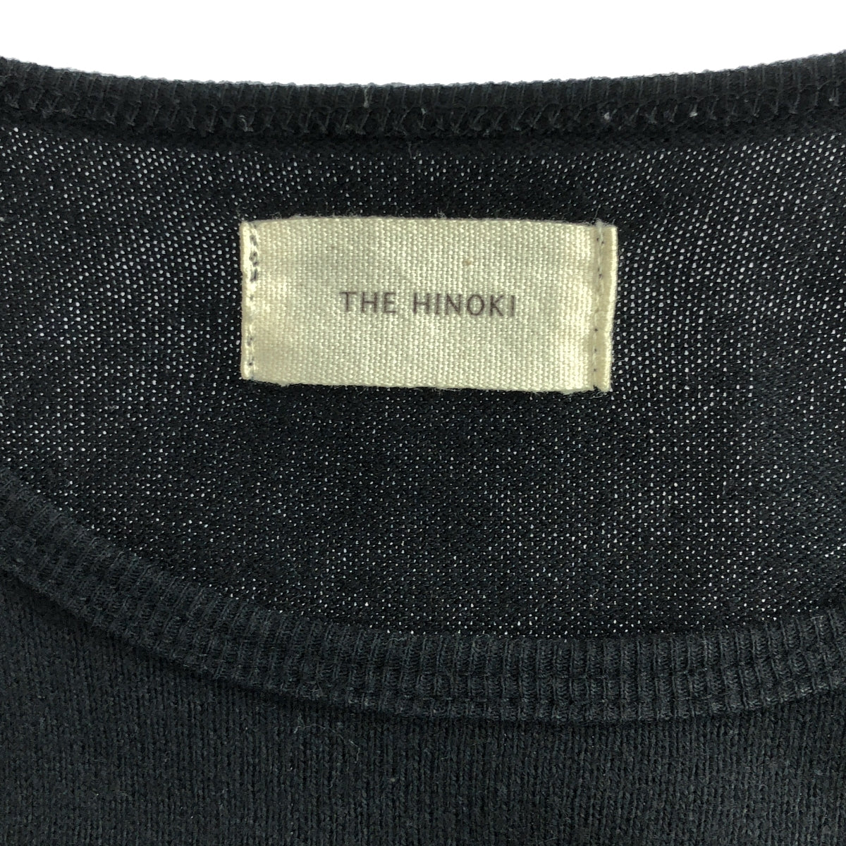 THE HINOKI / ザヒノキ | コットン レイヤード カットソーワンピース | 1 | ブラック | レディース