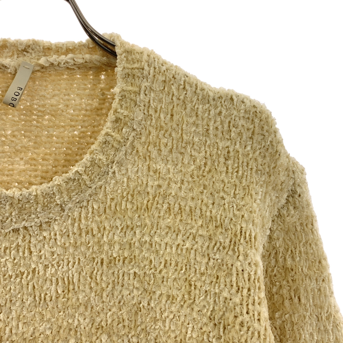 Boboutic / Bobtic | 실크 코튼 크루넥 니트 스웨터 | XS | 여성