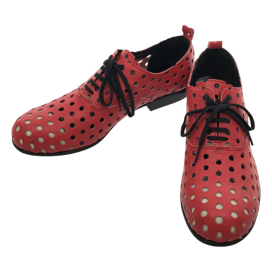 COMME des GARCONS | Leather perforated lace-up shoes | 24.5 | Women's