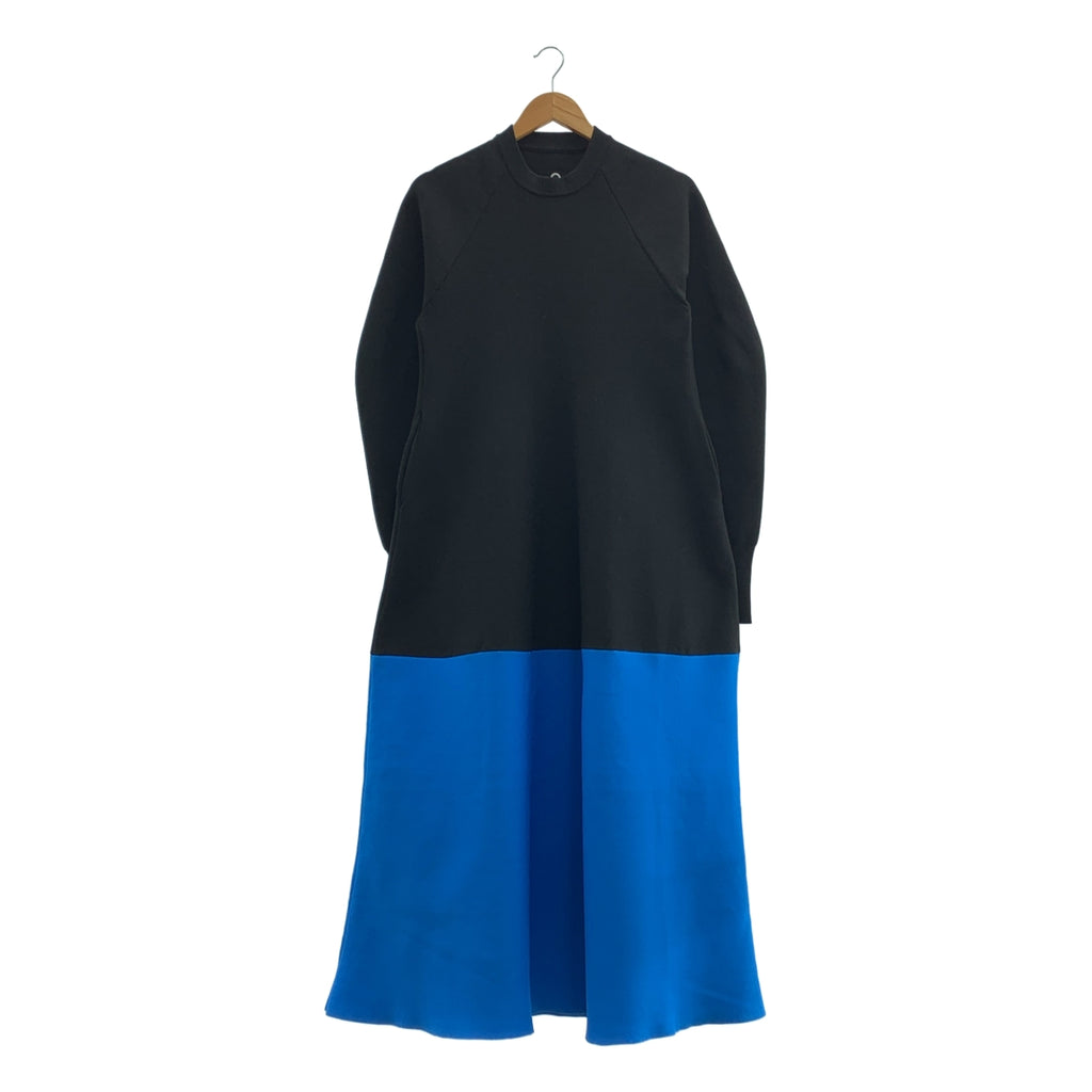 OMMO / オーエムエムオー | TENT LINE KNIT OP バイカラー ニット ワンピース | F | レディース