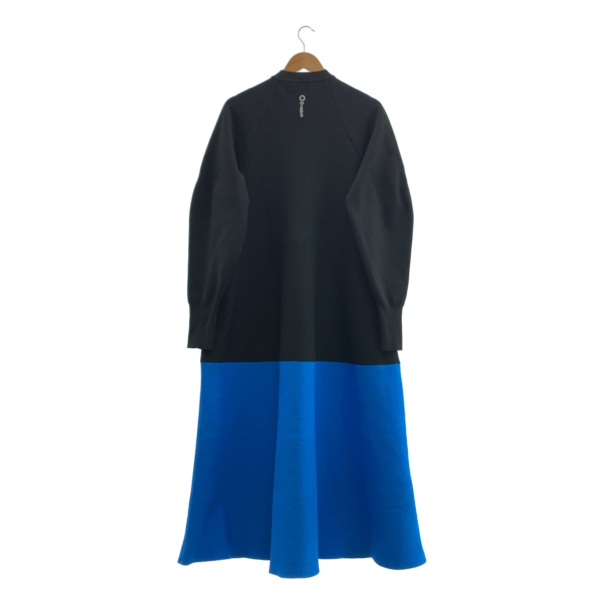 OMMO / オーエムエムオー | TENT LINE KNIT OP バイカラー ニット ワンピース | F | レディース