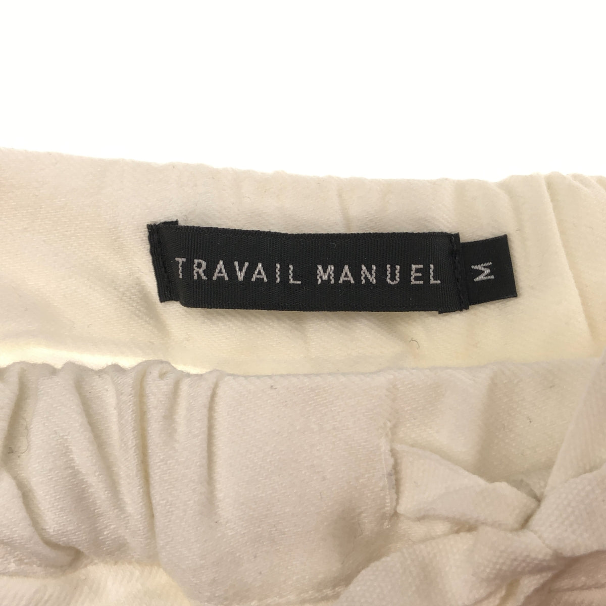 TRAVAIL MANUEL | Stretch denim peg pants | M | Women's