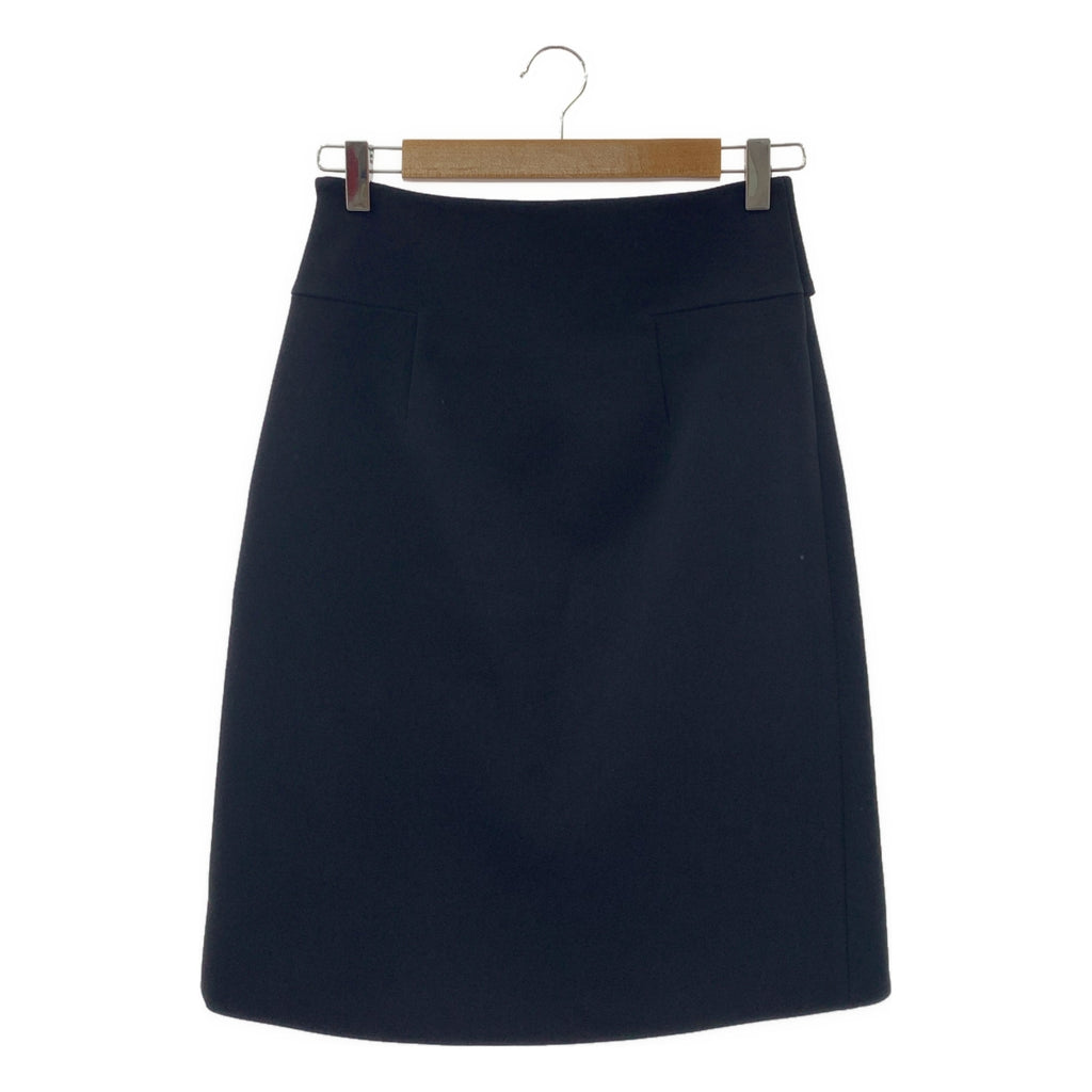 YOKO CHAN / ヨーコチャン | トリアセテート サイドジップ スカート | 38 | ブラック | レディース