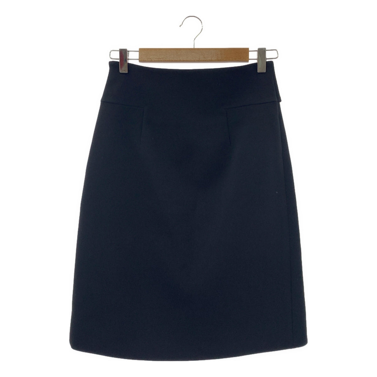 YOKO CHAN / ヨーコチャン | トリアセテート サイドジップ スカート | 38 | ブラック | レディース