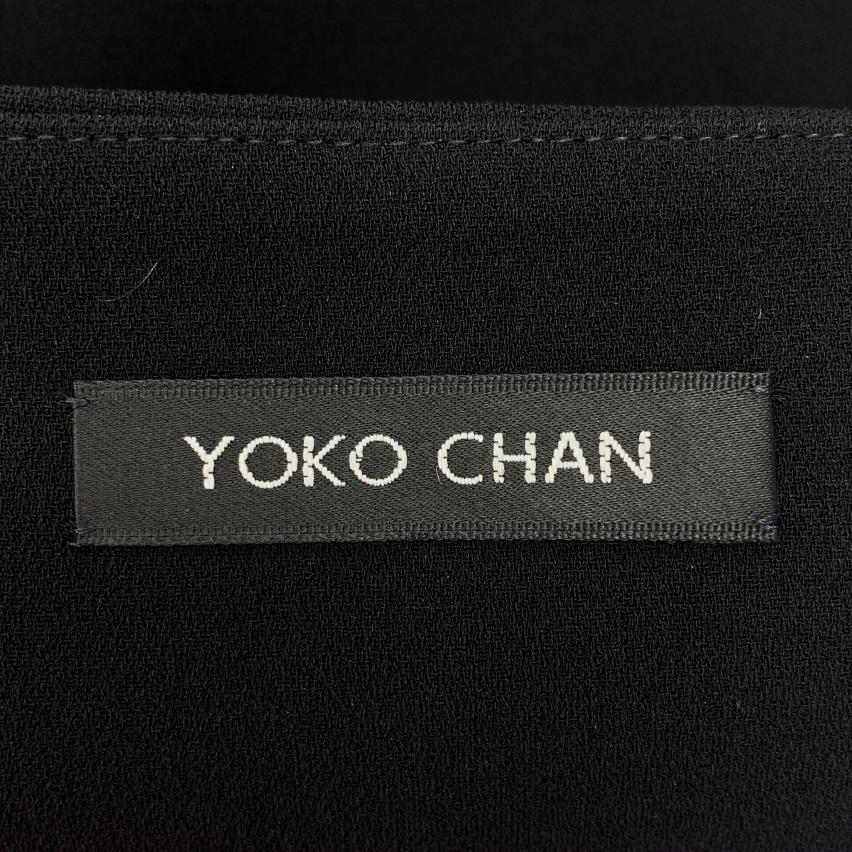 YOKO CHAN / ヨーコチャン | トリアセテート サイドジップ スカート | 38 | ブラック | レディース