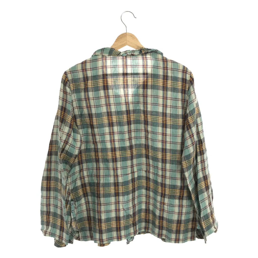 45r / 포티파이브얼 | 인도리넨 프릴 카슈쿠르 블라우스 | 그린 시스템 | 여성