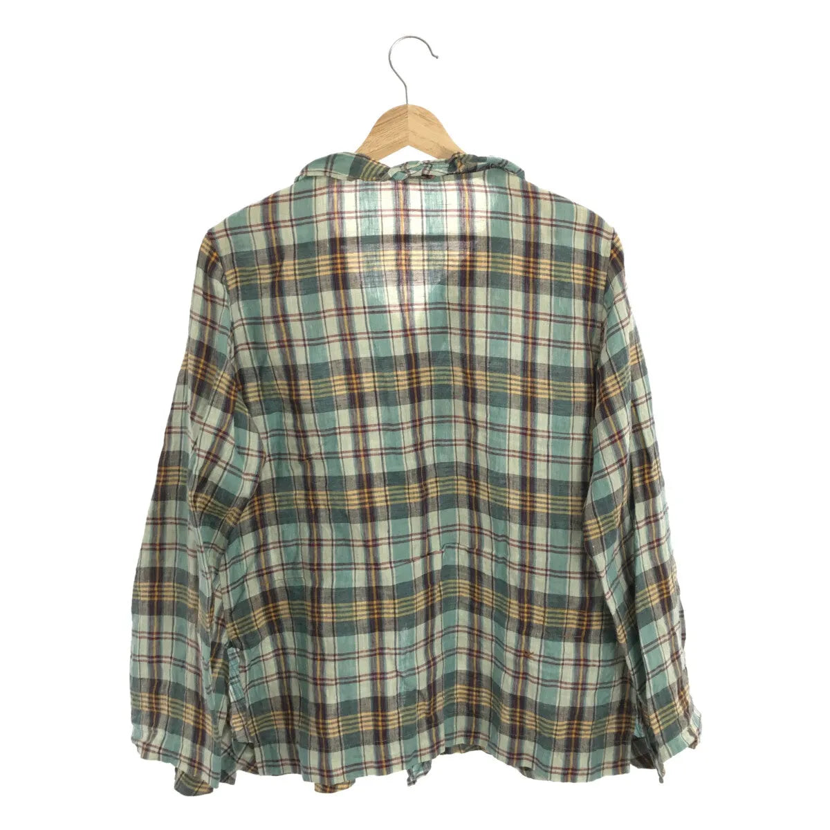 45r / 포티파이브얼 | 인도리넨 프릴 카슈쿠르 블라우스 | 그린 시스템 | 여성