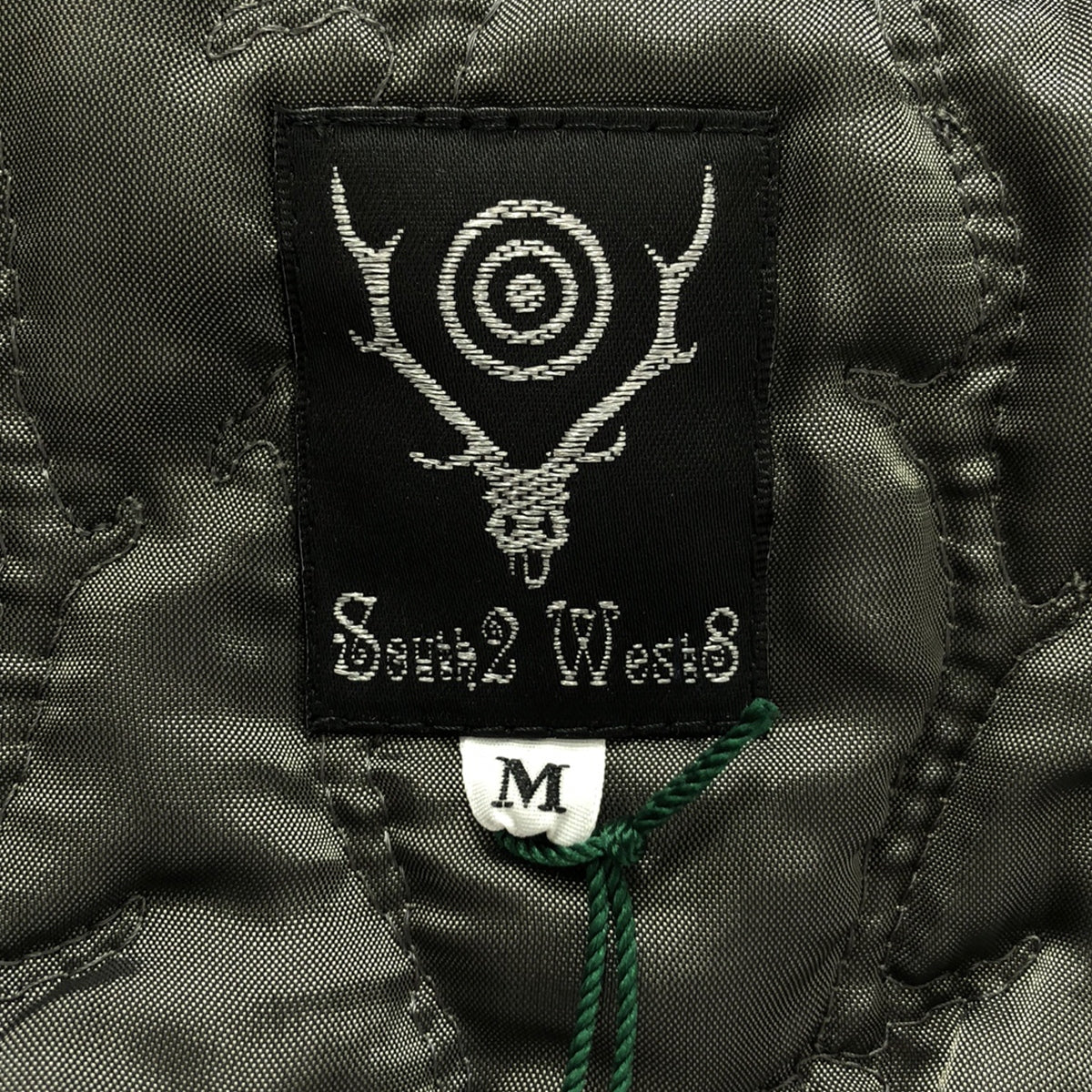 [Good Condition] South2West8 S2W8 / South2West8 | Coach Jacket - Velvet Jq. / Velvet Drawstring Jacket / Fully Quilted Lining | M | Black/Navy | Men's