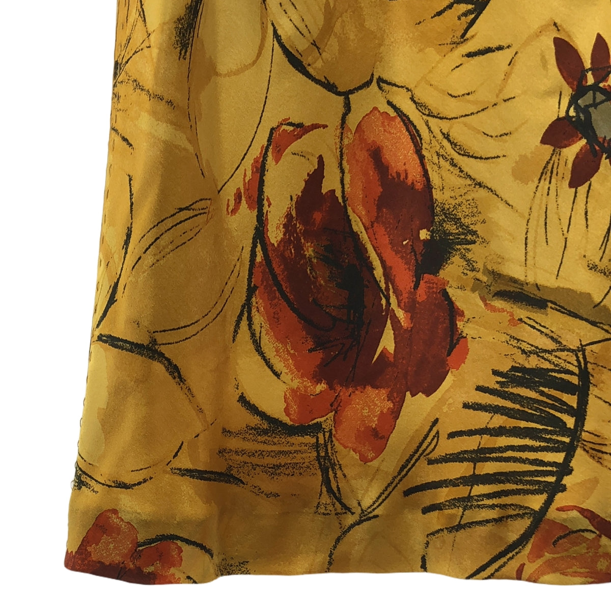 ALBERTA FERRETTI | All-over print, darts, stitch work, side zip dress / fully lined |