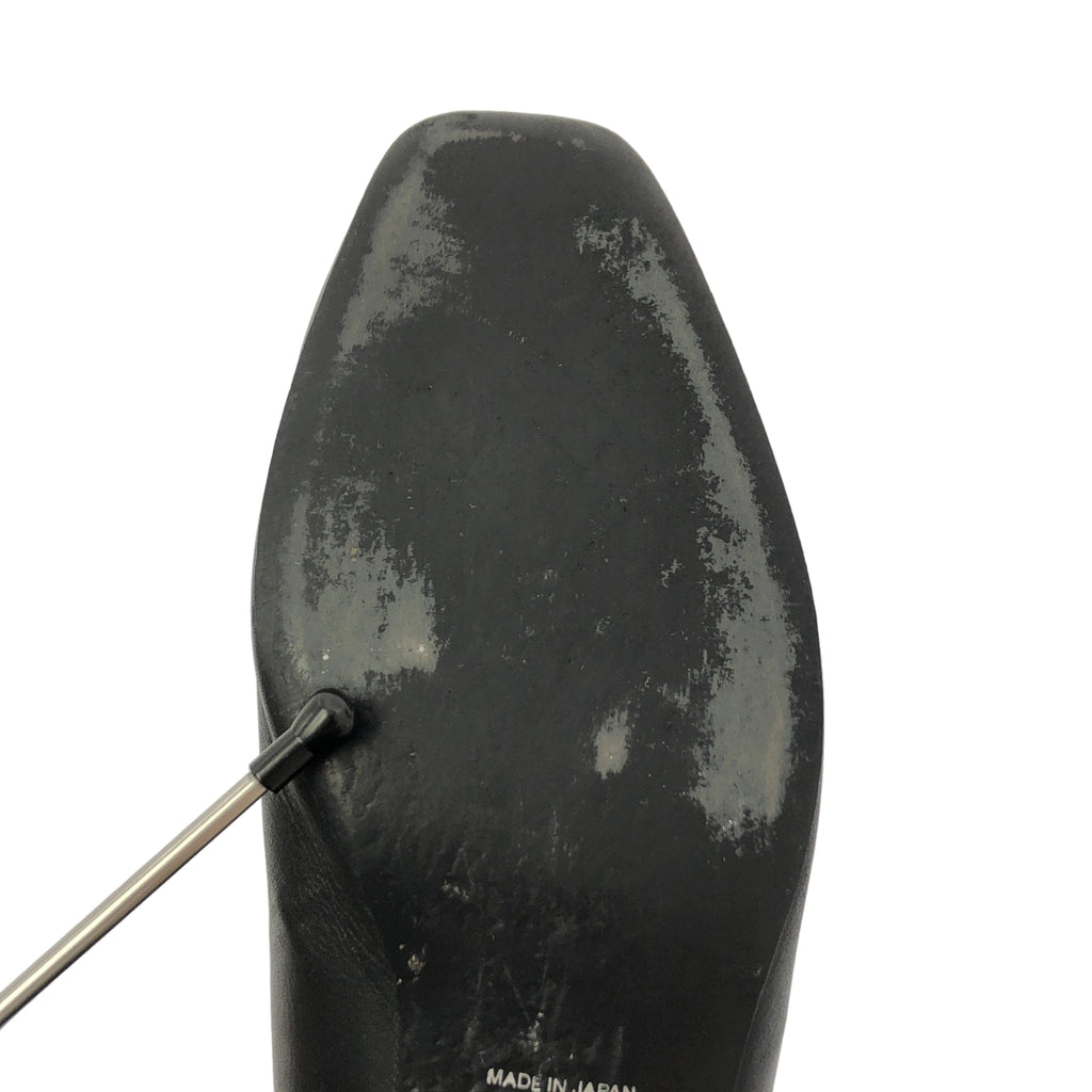 Mame Kurogouchi / マメクロゴウチ | Curved Line Low Heel Slipon / レザー ヒール スリッポン シューズ | 23 1/2 | レディース