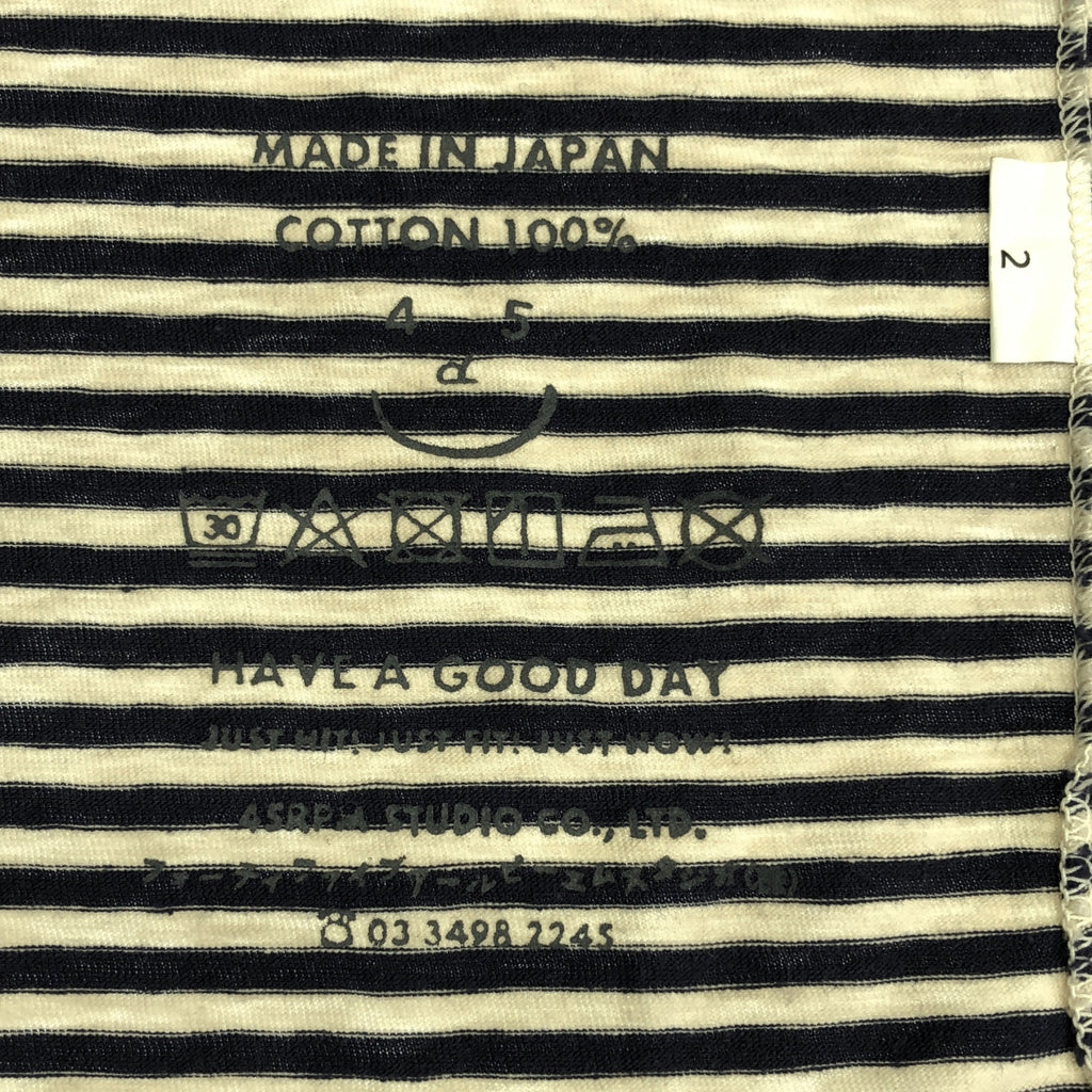 45r / 포티파이브아르 | 코튼 테두리 백 포켓 T셔츠 | 2 |