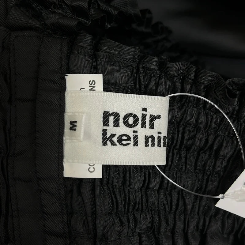 noir kei ninomiya / ノワールケイニノミヤ | 2024AW | ポリエステル フリル装飾 ギャザー ボリューム ドレス ワンピース ジャンバースカート | M | レディース