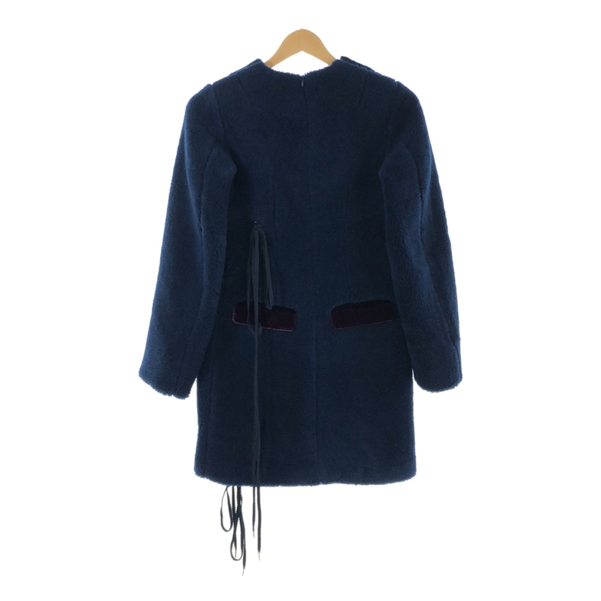 FACETASM / 파세타즘 | 보어 레이스 업 풀오버 원피스 | 1 | 네이비 | 여성