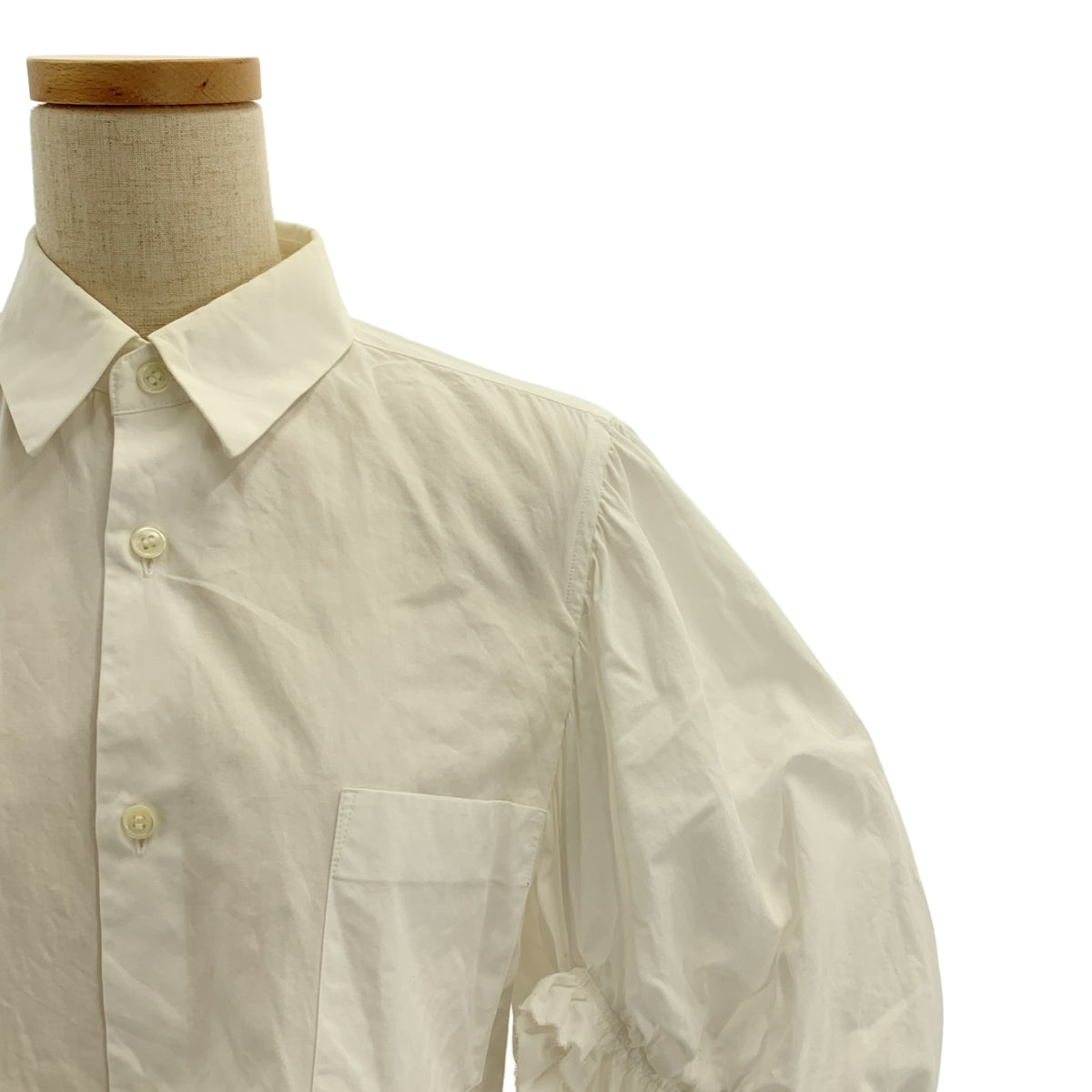 COMME des GARÇONS | 2019 秋冬 | 不對稱荷葉邊裝飾鏤空寬袖襯衫/女式襯衫 | XS | 女款