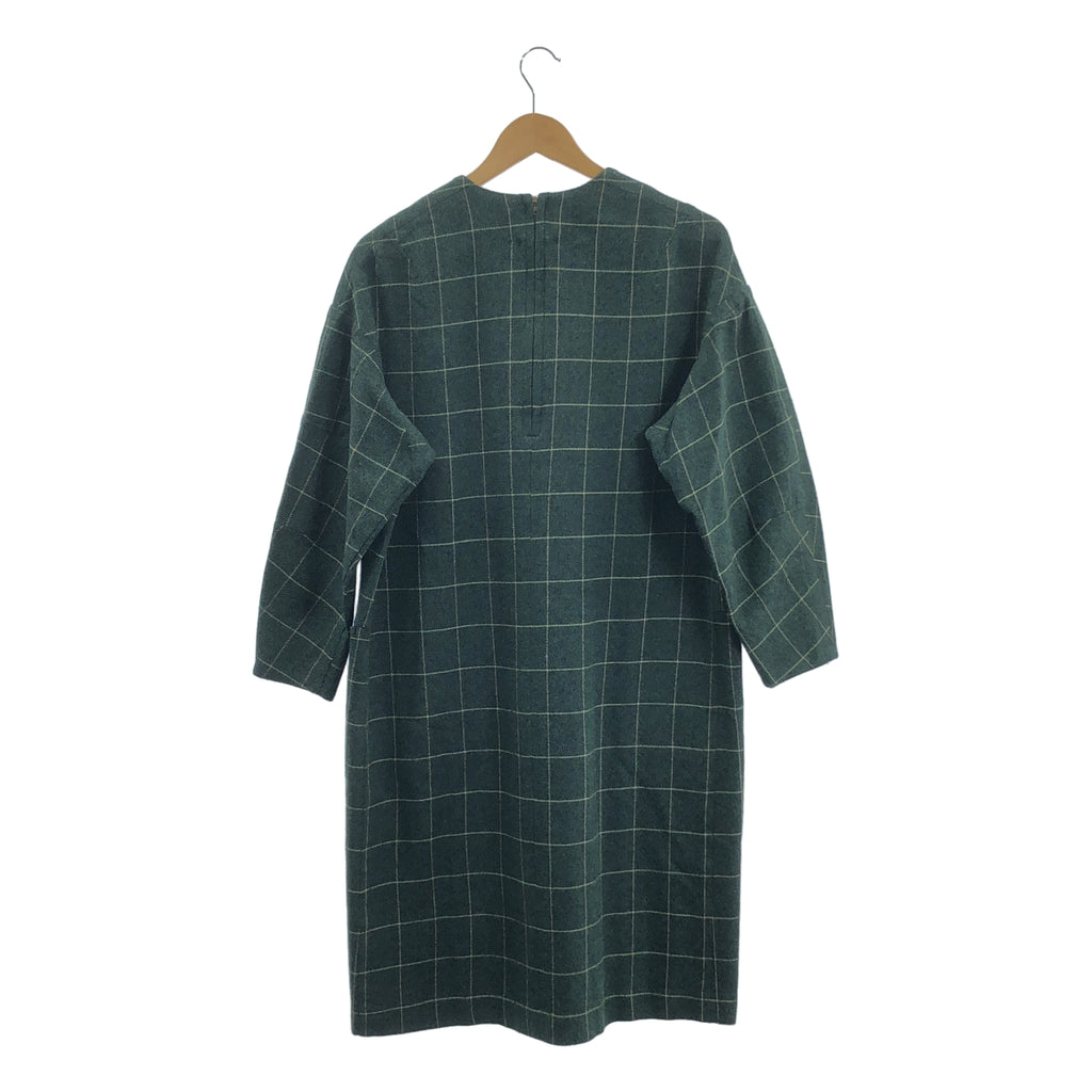 NATIVE VILLAGE / ネイティブヴィレッジ | シルク ウール チェック プルオーバー ワンピース |
