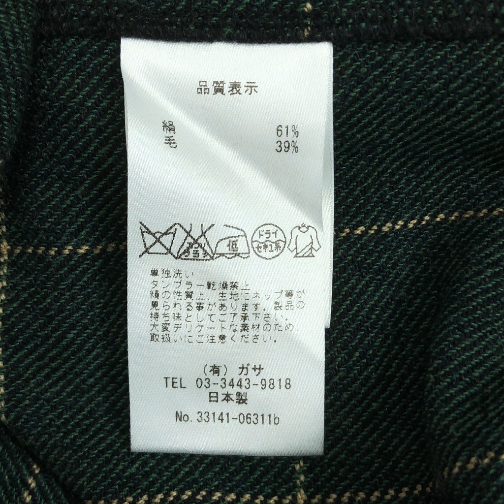 NATIVE VILLAGE / ネイティブヴィレッジ | シルク ウール チェック プルオーバー ワンピース |