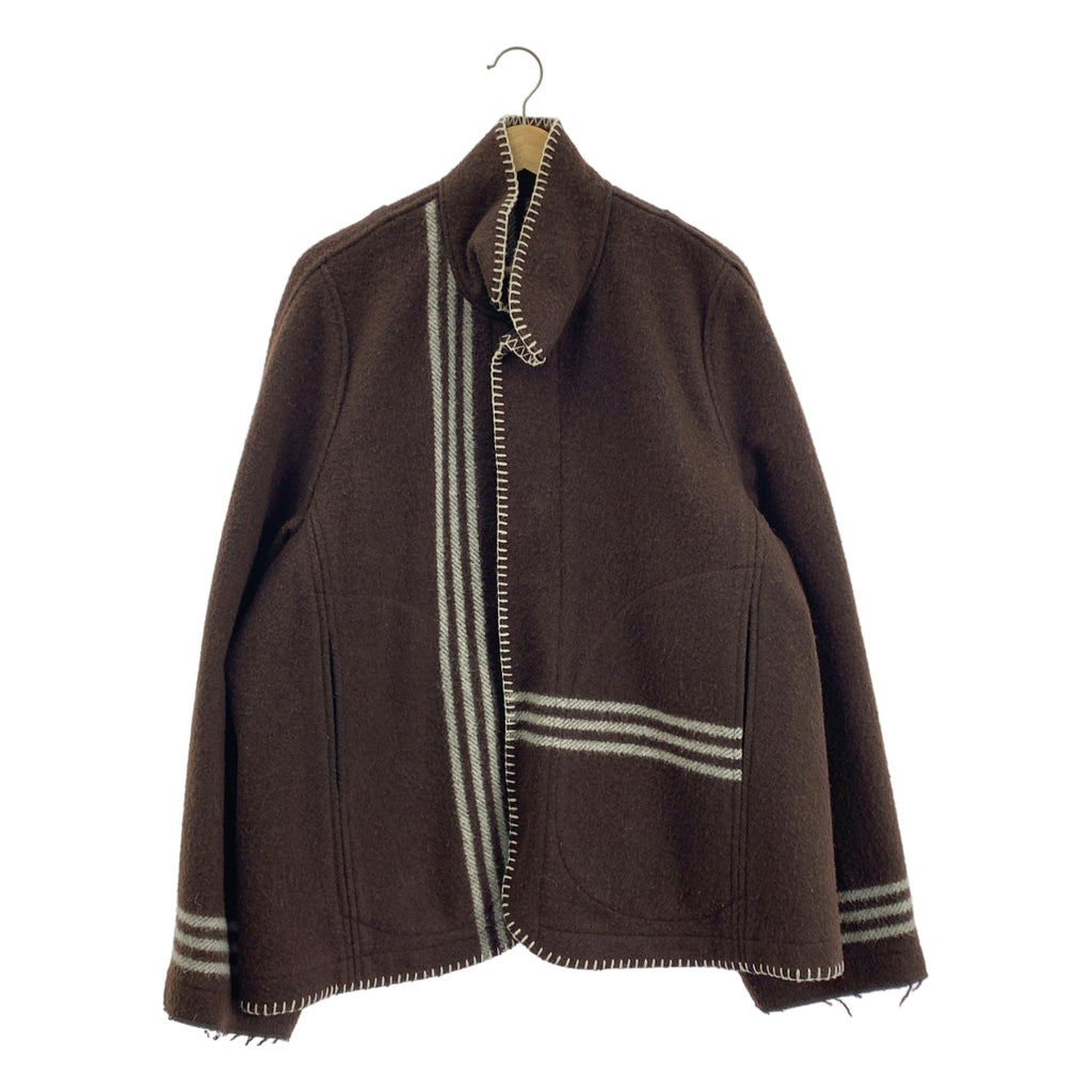 3MAN / スリーマン | 2021AW | BLANKET JACKET ウール ブランケット ステッチ ジャケット | M | メンズ