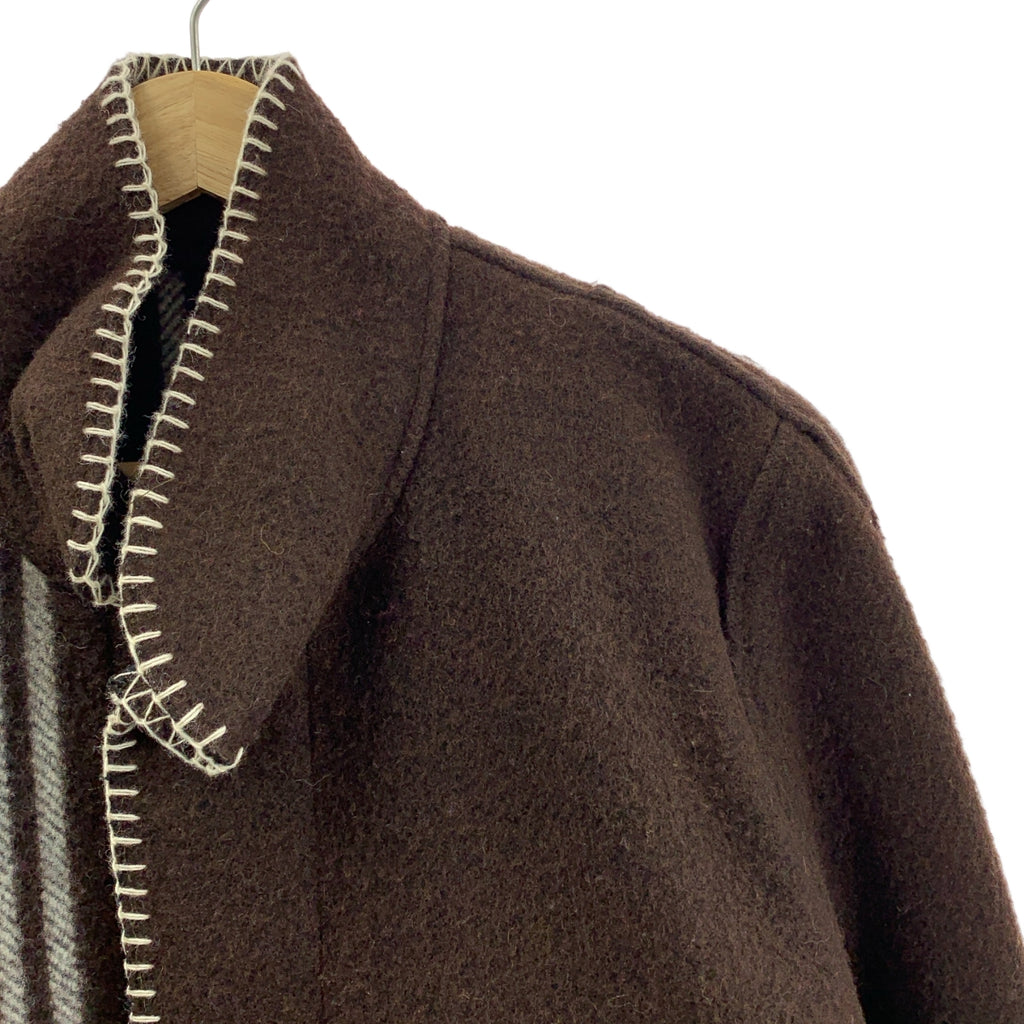 3MAN / スリーマン | 2021AW | BLANKET JACKET ウール ブランケット ステッチ ジャケット | M | メンズ