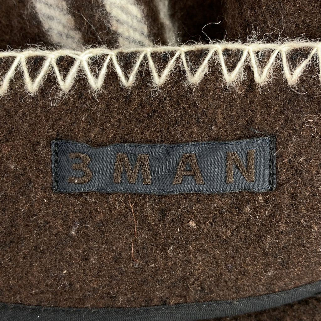 3MAN / スリーマン | 2021AW | BLANKET JACKET ウール ブランケット ステッチ ジャケット | M | メンズ