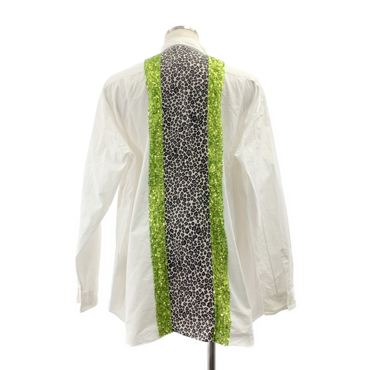 COMME des GARÇONS HOMME PLUS | 2018 春夏 | 亮片豹紋印花寬鬆襯衫 | 小尺寸 | 男款