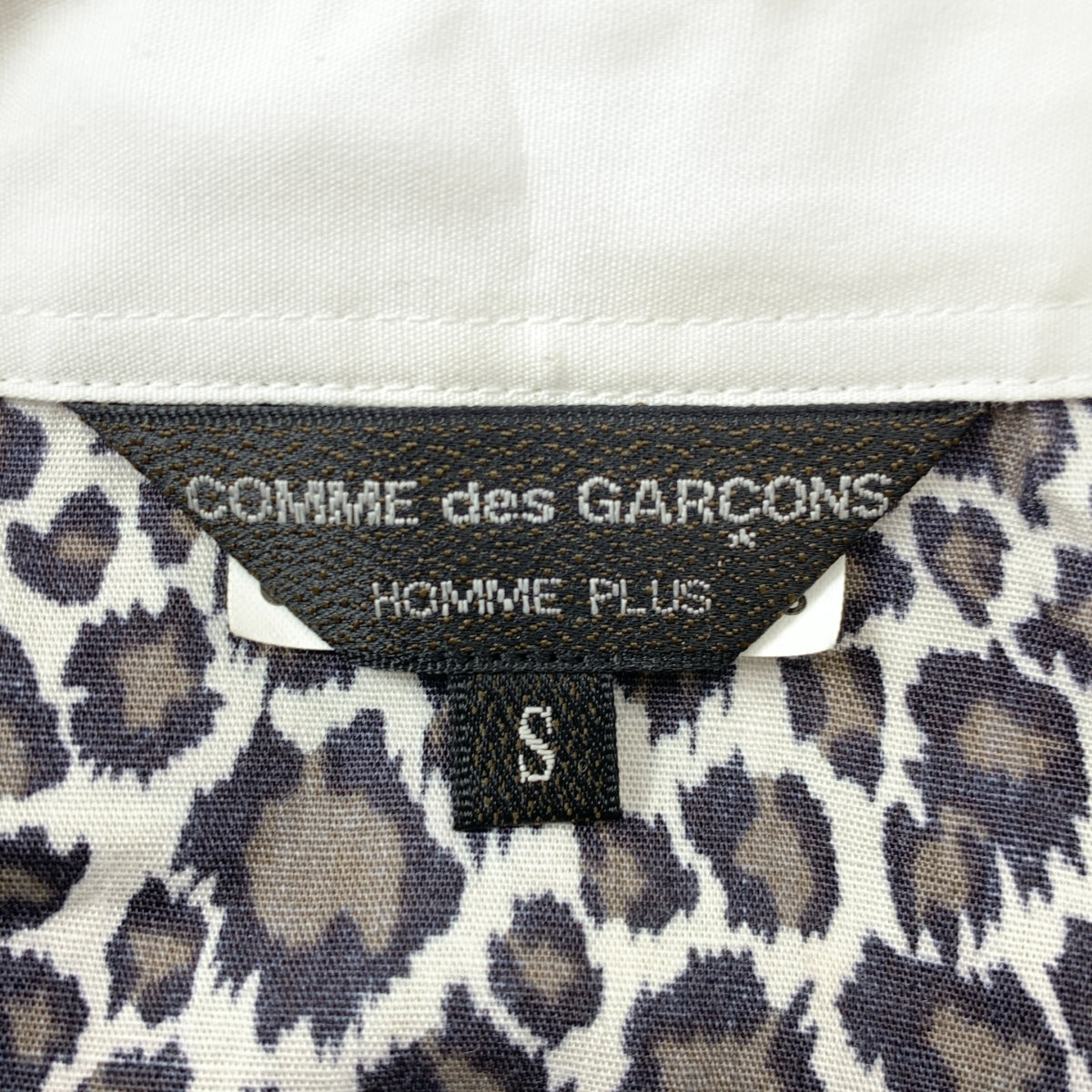 COMME des GARÇONS HOMME PLUS | 2018 春夏 | 亮片豹紋印花寬鬆襯衫 | 小尺寸 | 男款