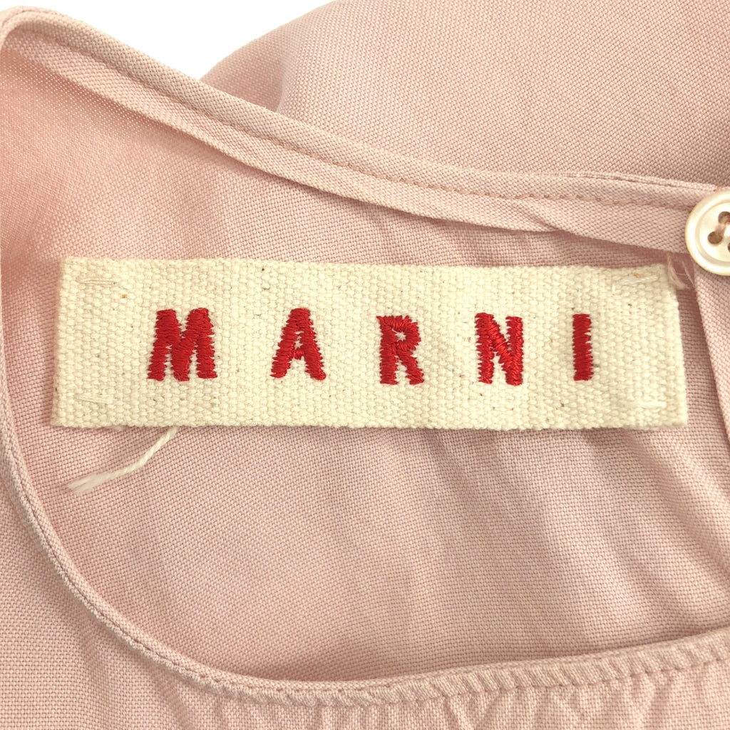 MARNI / 마르니 | 큐플라 레이온 입체 재단 민소매 풀오버 블라우스 | 40 |