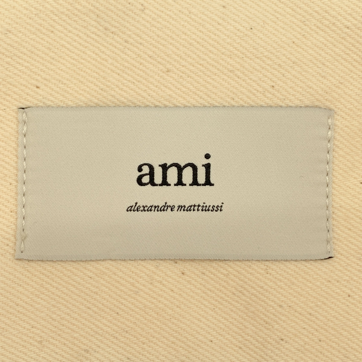 AMI Alexandre Mattiussi / 아미 알렉산드르 마튜시 | 로고 자수 크롭 데님 재킷 | XS |