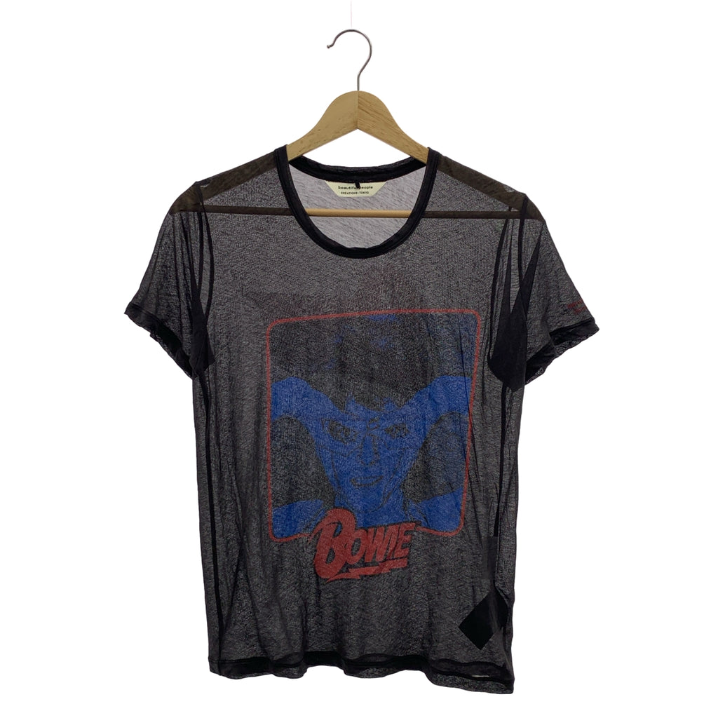 beautiful people / ビューティフルピープル | DAVID BOWIE kids size rock T-shirt コットン プリント クルーネック Tシャツ | 150 | レディース