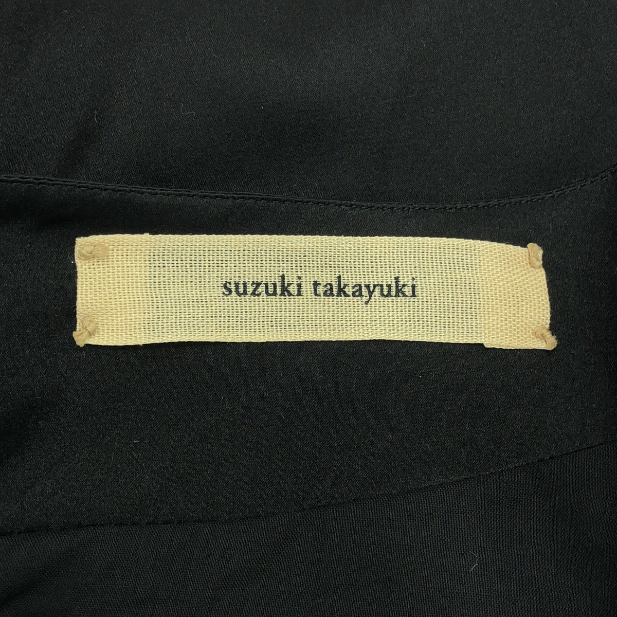 suzuki takayuki / suzuki takayuki | antique lace silk pullover dress | black | women's