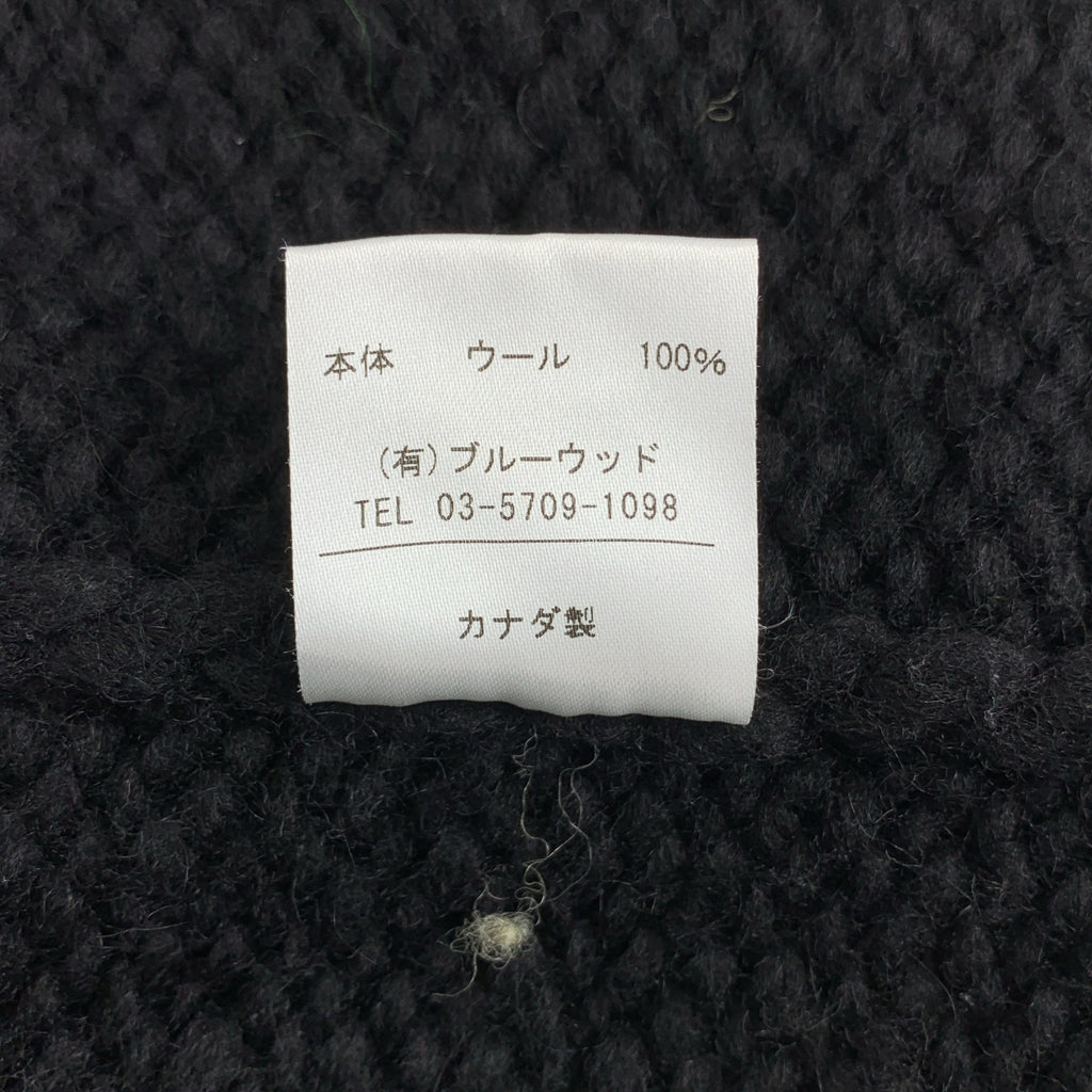 加拿大毛衣 | x 豬與公雞 / 夏威夷檀香山 / 羊毛超大拉鍊 Cowichan 針織毛衣/開襟衫 | 尺寸 40 | 男款