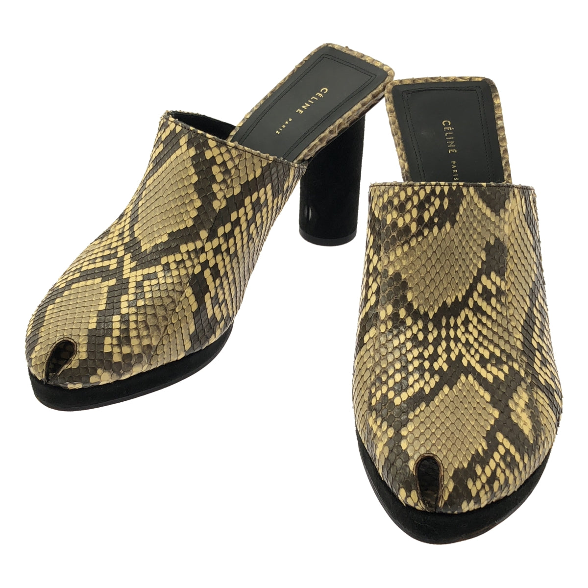 CELINE / 셀린느 | 피비기 파이썬 뮬 샌들 | 36.5 |