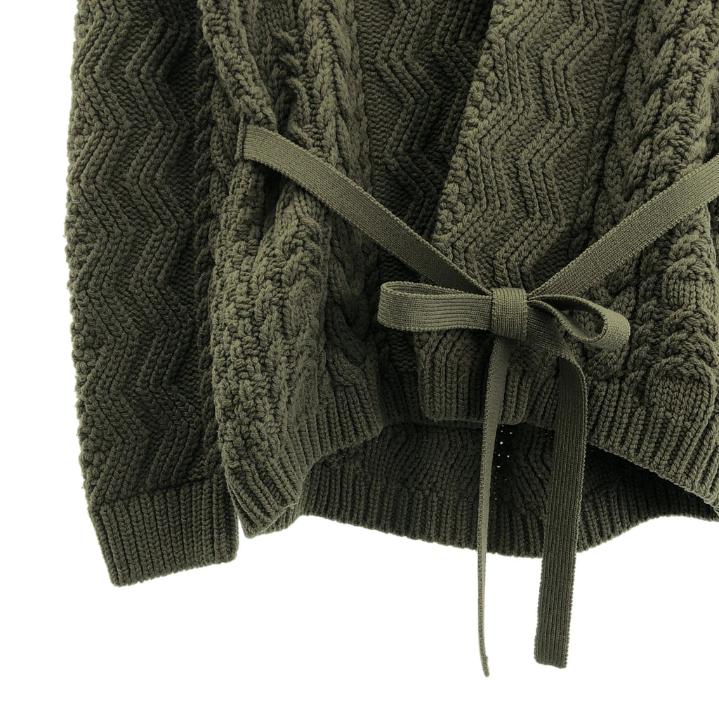 BATONER / バトナー | ケーブルニット カーディガン | 2 | グレー系 | メンズ