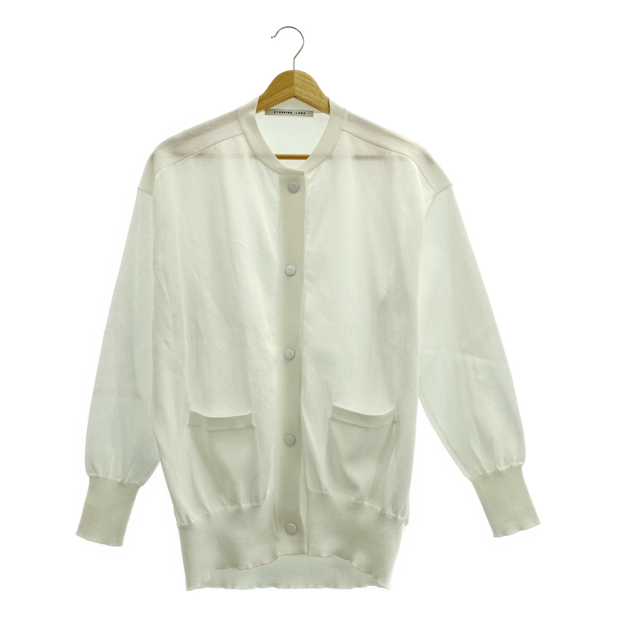 驚艷誘惑 | 聚酯加大尺寸高捻針織外套 | M碼 | 女款