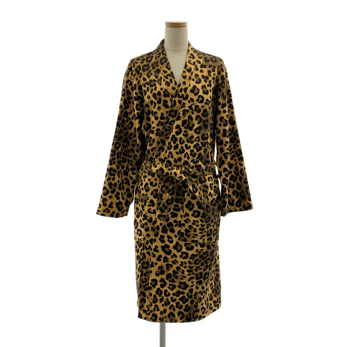 L'Appartement DEUXIEME CLASSE / アパルトモンドゥーズィエムクラス | Leopard Sweat Gown レオパード ガウン コート | ブラウン | レディース