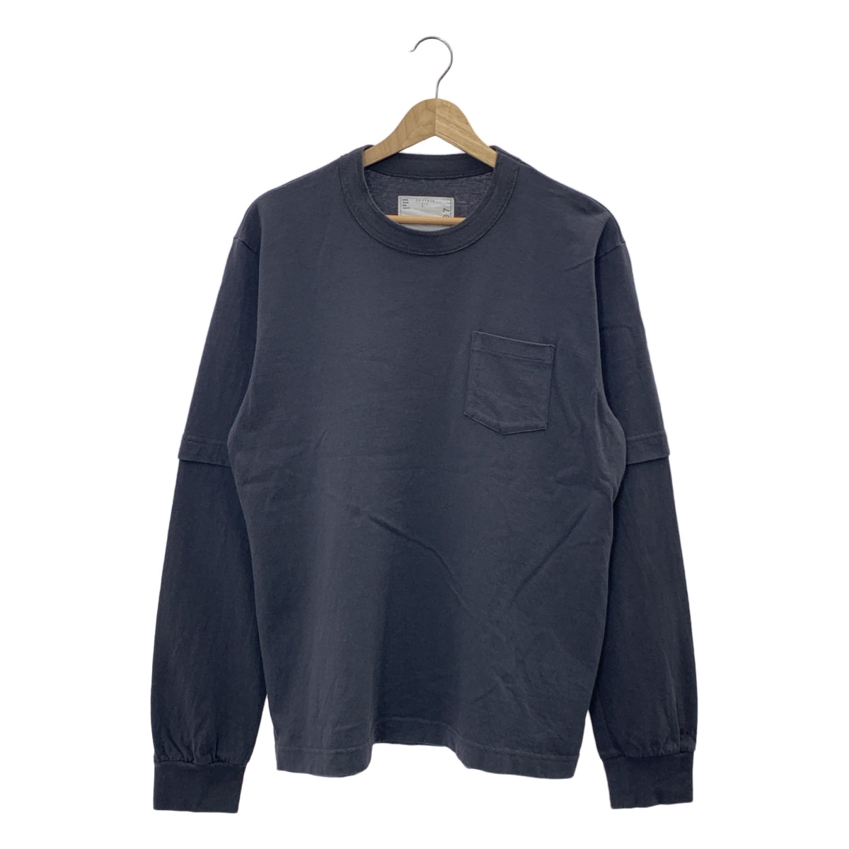 sacai / 사카이 | 2024SS | Print L / S T-Shirt 백 프린트 긴 소매 T 셔츠 | 2 | 차콜 그레이 | 남성
