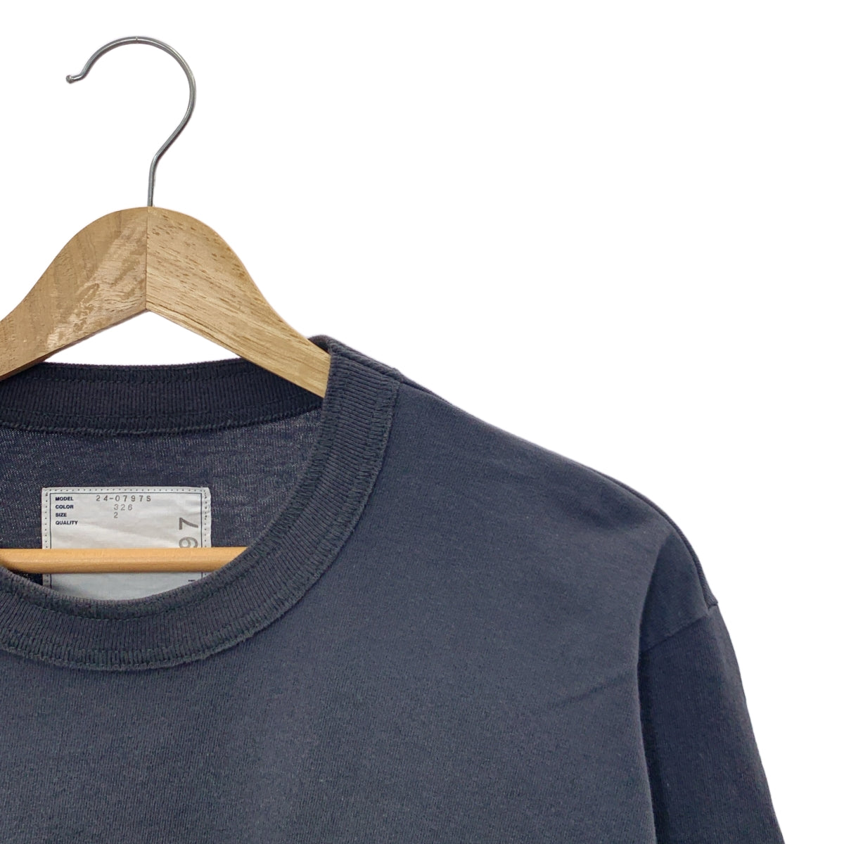 sacai / Sacai | 2024SS | 印花長袖 T 卹背面印花長袖 T 卹 | 2 | 炭灰色 | 男款