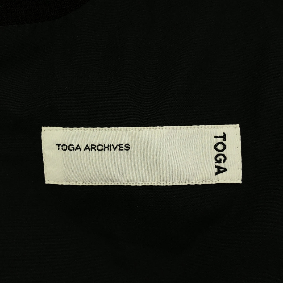 [New] TOGA | Nep tweed top | 38 | Black | Women's