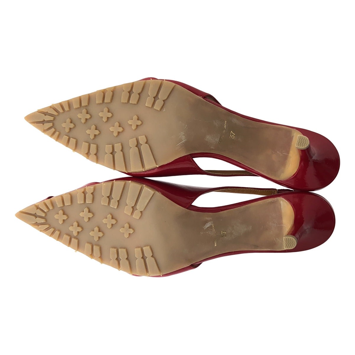 【미품】 PIPPICHIC / 핏피식 | 특허 가죽 포인티드 투 힐 펌프스 | 37 | 레드 | 여성