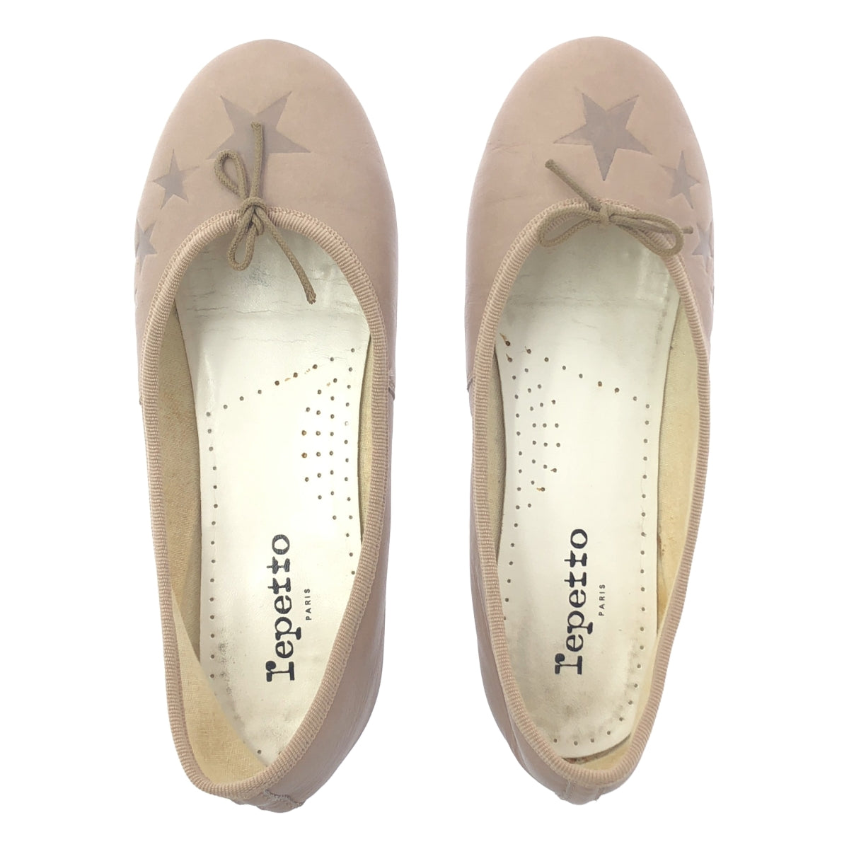 repetto / 레펫 | 가죽 스타 푸시 리본 발레 신발 | 38 |