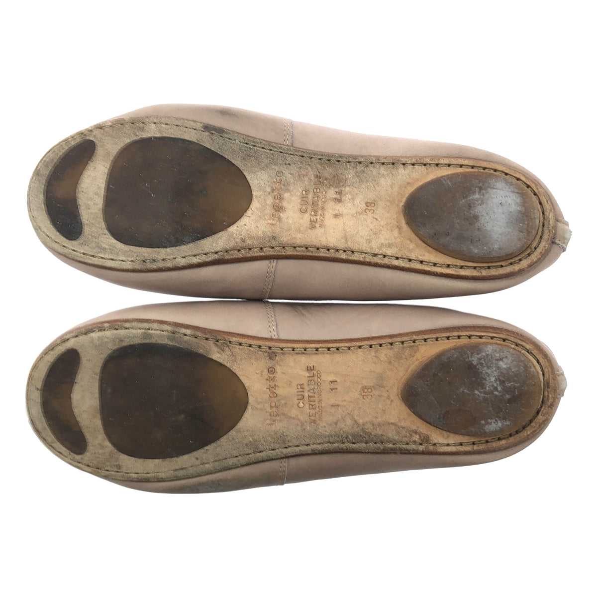 repetto / 레펫 | 가죽 스타 푸시 리본 발레 신발 | 38 |