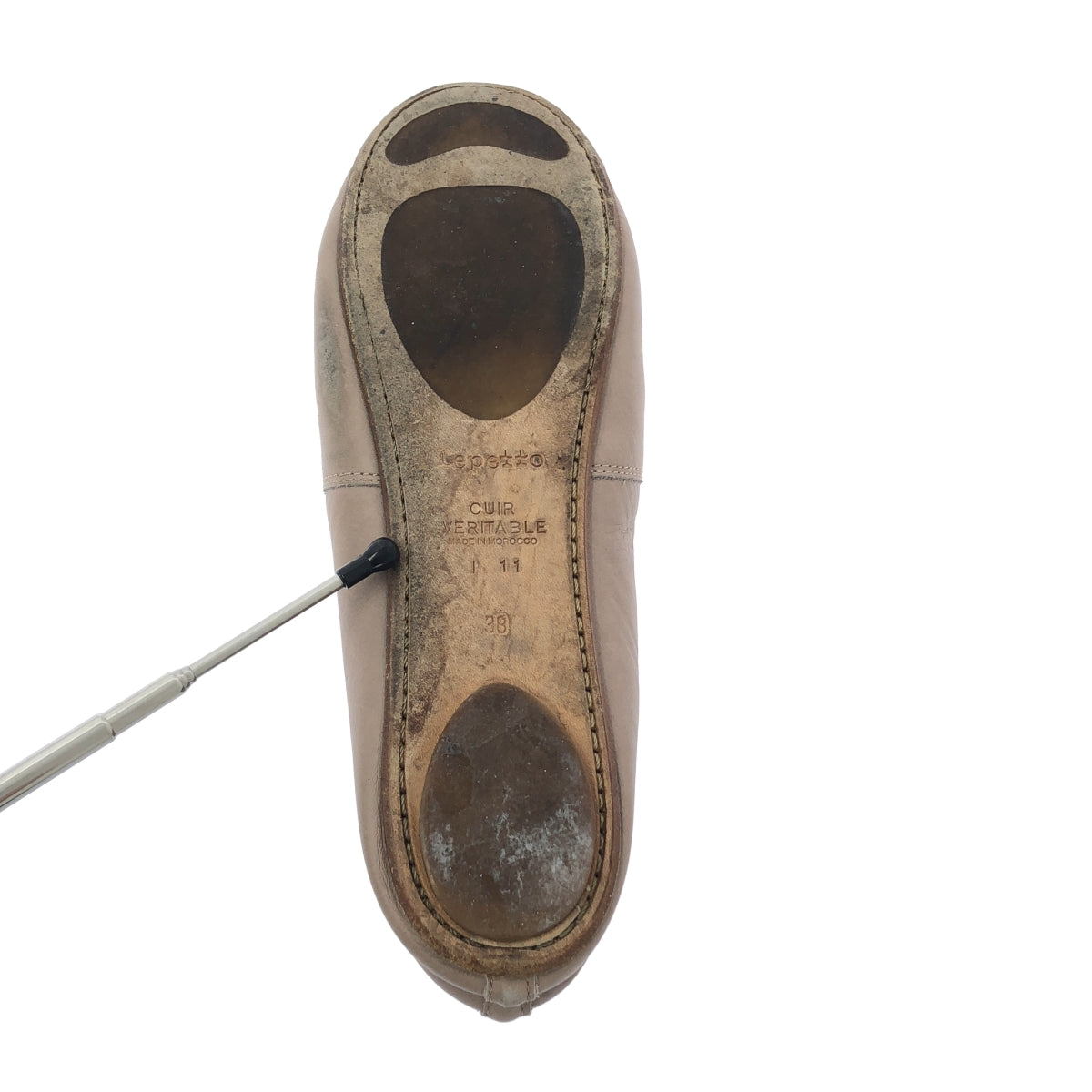 repetto / 레펫 | 가죽 스타 푸시 리본 발레 신발 | 38 |