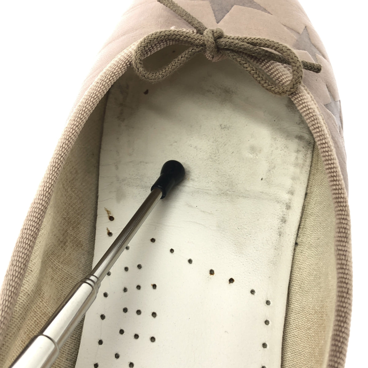 repetto / 레펫 | 가죽 스타 푸시 리본 발레 신발 | 38 |
