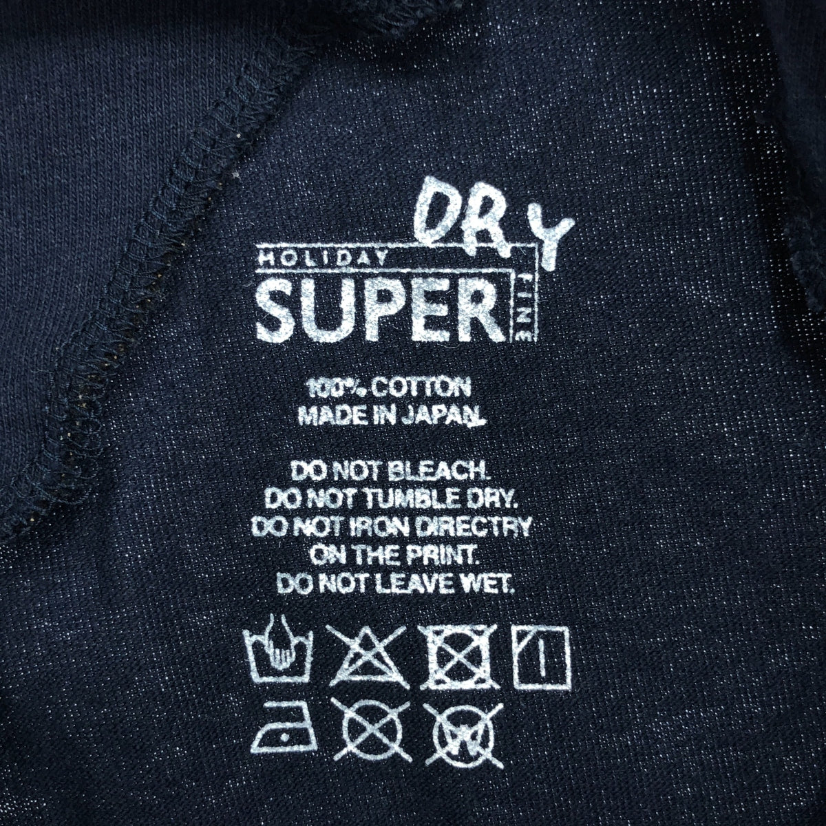 HOLIDAY / 홀리데이 | SUPER FINE DRY PURITAN 퓨리탄 컬러 코튼 컷소우 | XL | 네이비 | 여성